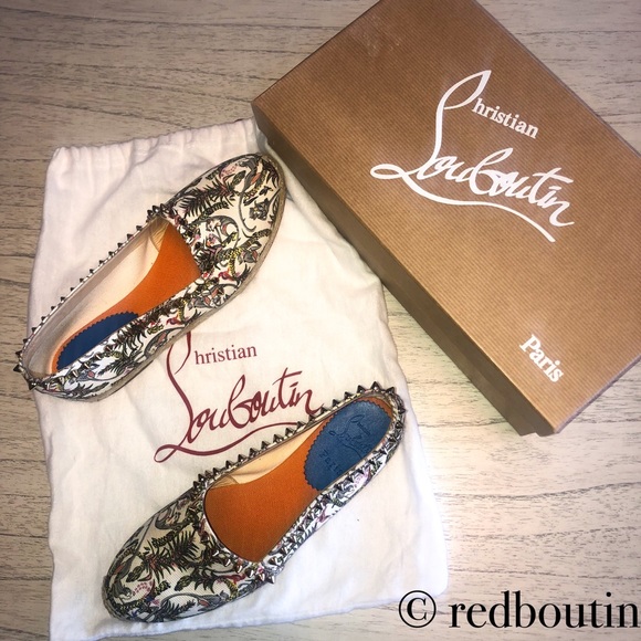 🎈SOLD Ares jungle print gold spike espadrilles - Picture 2 of 8